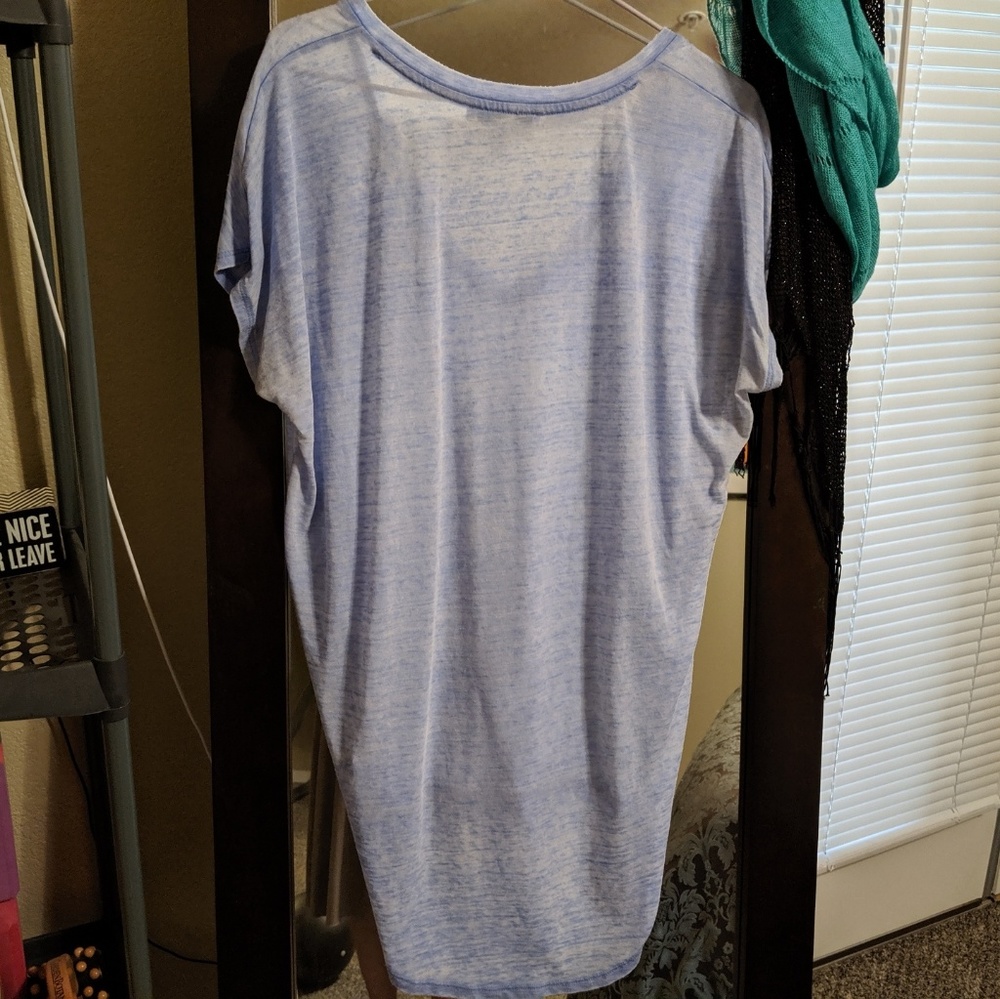 Express One Eleven Oversized V-neck Top XS/TP - Picture 3 of 7